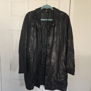ROOTS Vintage Leather Womens Jacket Sz L